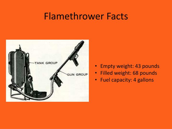PPT Flamethrowers of WWI PowerPoint Presentation ID2038572