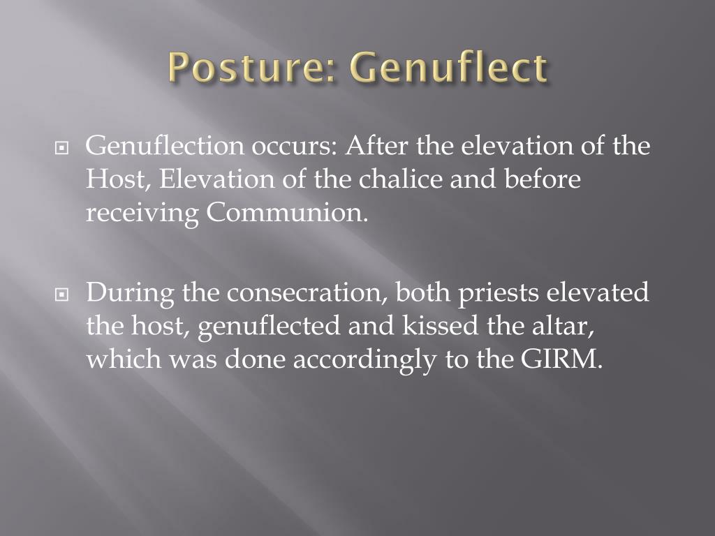 Genuflection Examples PPT - All Saint’s Church Liverpool PowerPoint Presentation, free ...