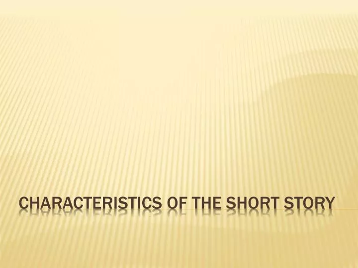 Characteristics of a narrative essay