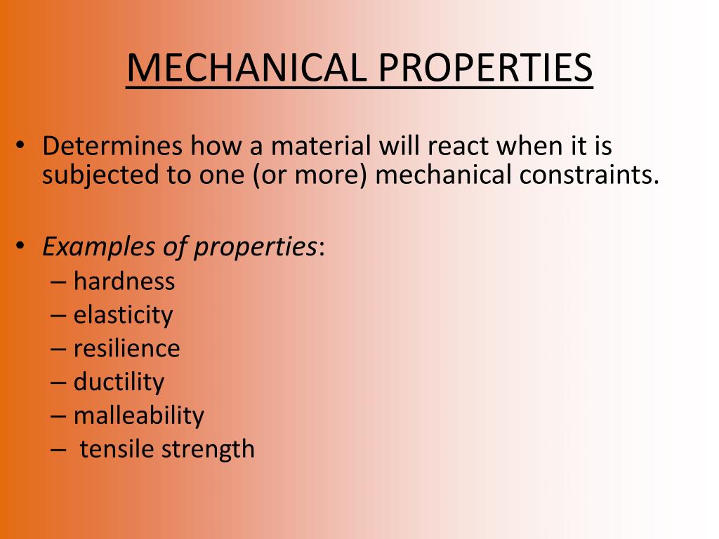Ppt Mechanical Properties Powerpoint Presentation Free Download Id