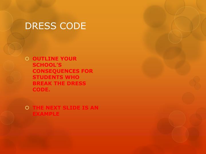 PPT DRESS CODE PowerPoint Presentation ID2042049