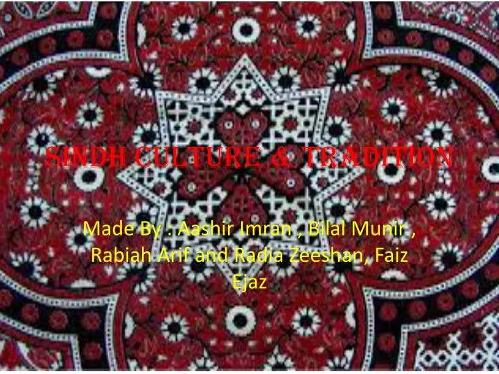 CULTURE OF SINDH visual data 4