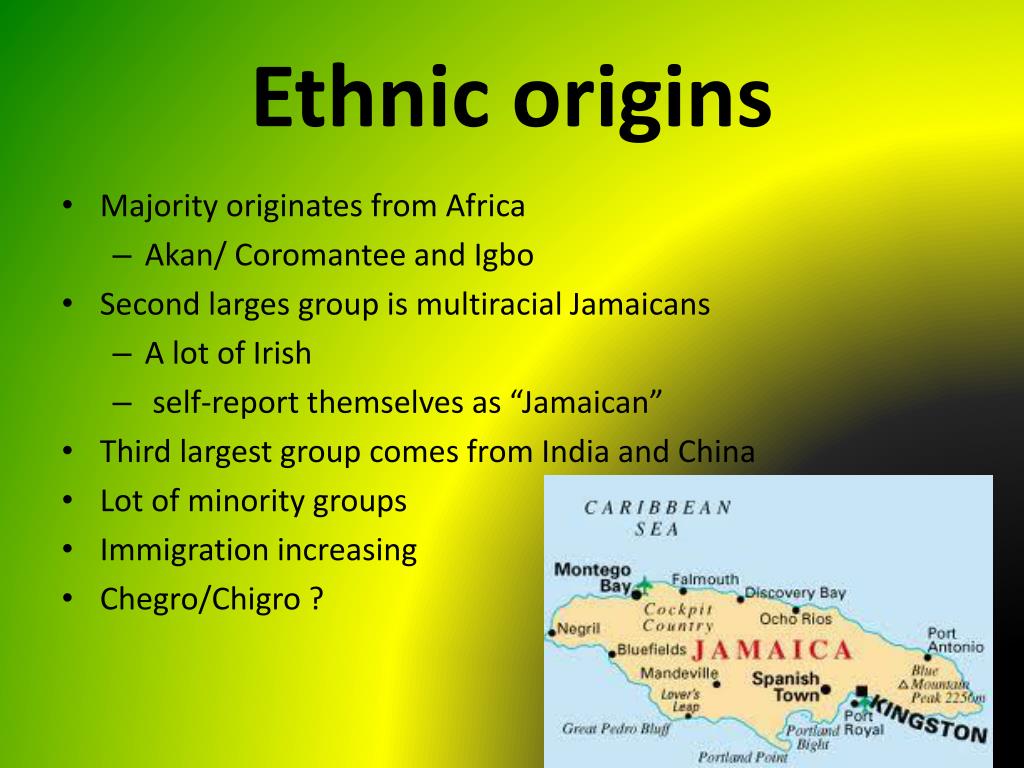 Major Ethnic Groups In Jamaica