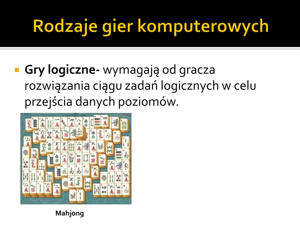 Przeczytaj Trzy Opisy Różnych Gier Komputerowych PPT - Gry komputerowe rozwijają czy uzależniają? PowerPoint