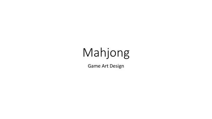 mahjong n.