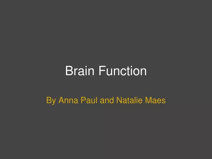 brain function n.