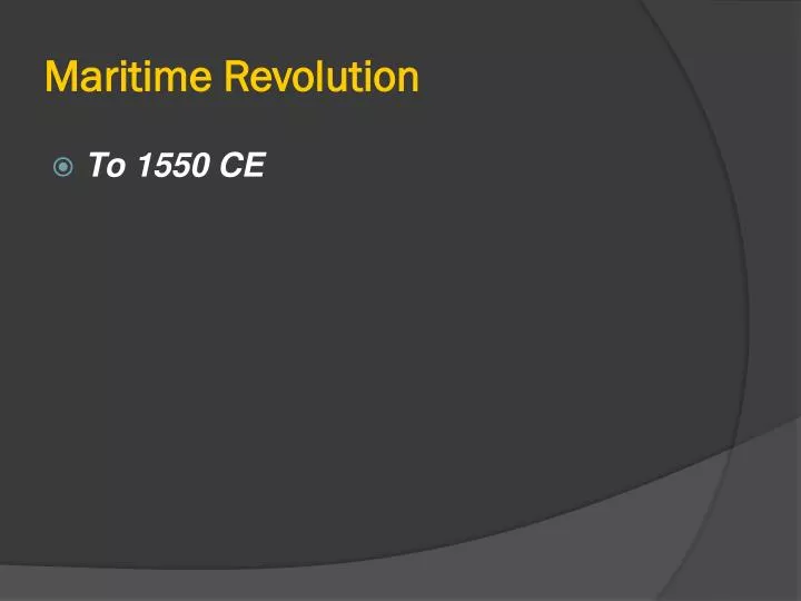 PPT Maritime Revolution PowerPoint Presentation, free download ID