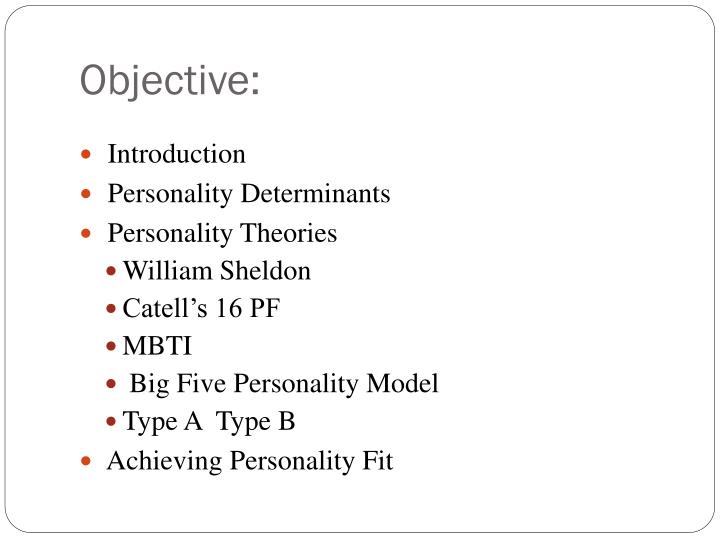 william sheldon theory of personality