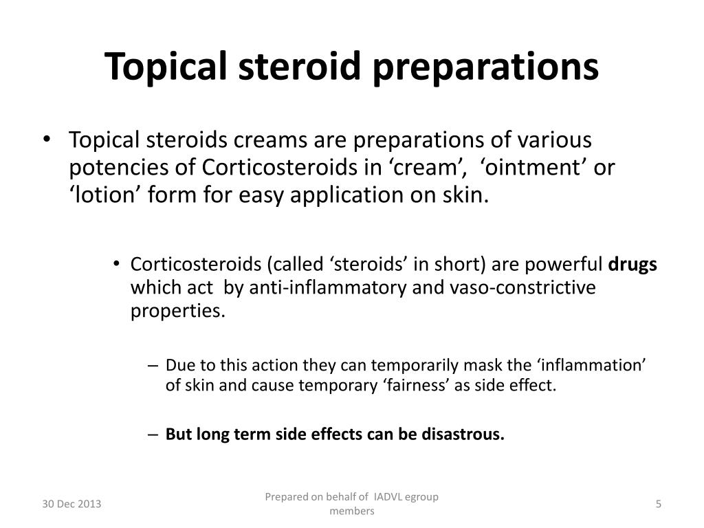 PPT Topical steroid abuse and damaged face PowerPoint Presentation