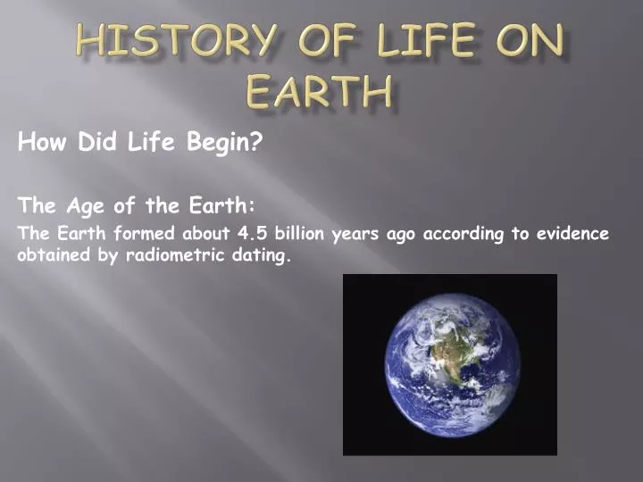 history of life on earth n.