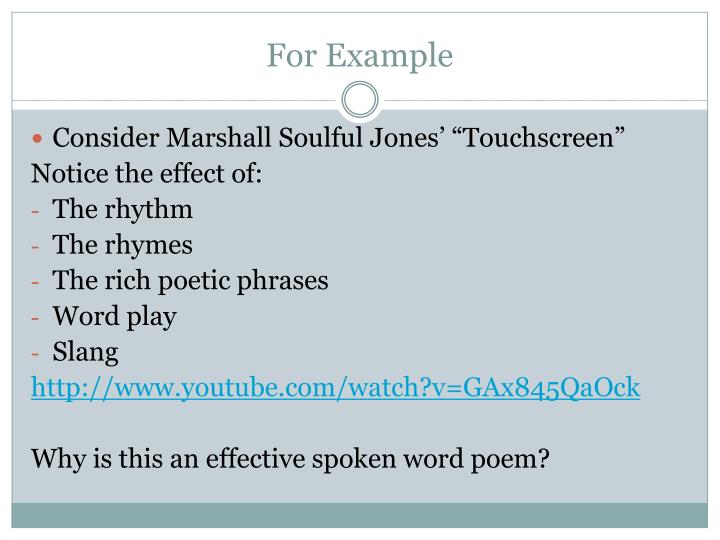 PPT - Spoken Word Poetry PowerPoint Presentation - ID:2046422