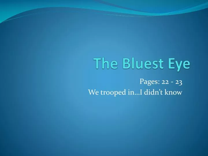the bluest eye themes the bluest eye themes