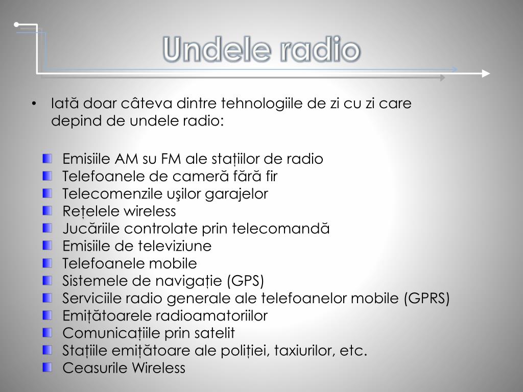PPT - Radioul şi undele radio PowerPoint Presentation, free download -  ID:2046937