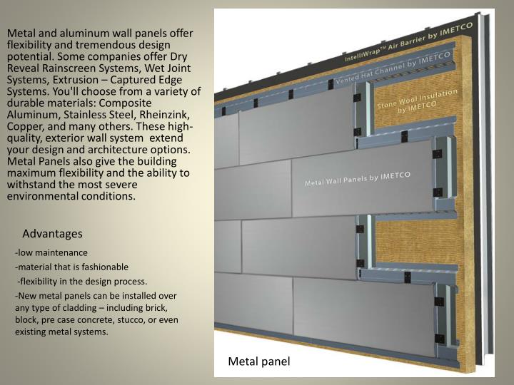 ppt cladding systems metal panels powerpoint presentation id