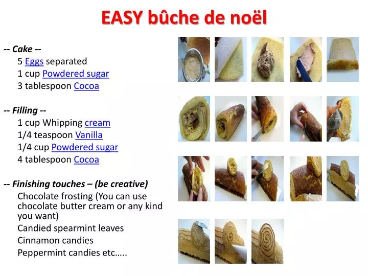 PPT - EASY Bûche De Noël PowerPoint Presentation, Free Download - ID ...