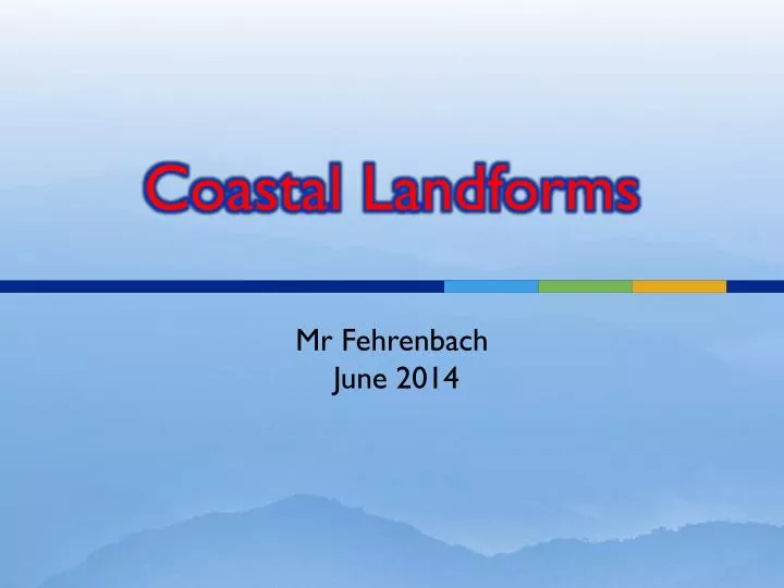 coastal landforms n.