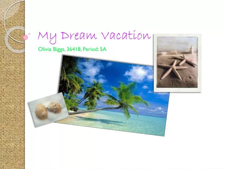 my dream vacation n.