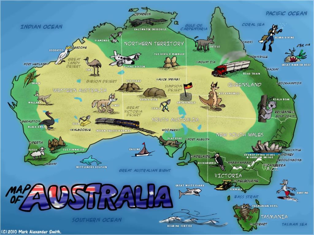 Map Australia Outback