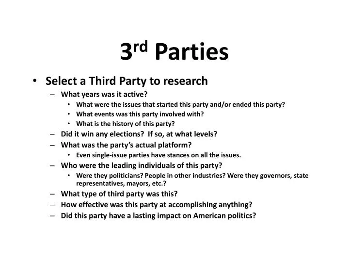 3 rd parties n.