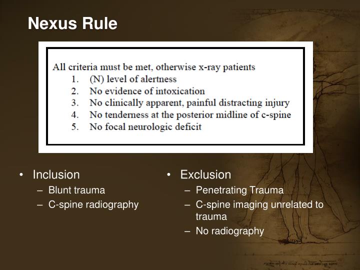 PPT Clearing the CSpine PowerPoint Presentation ID2051785
