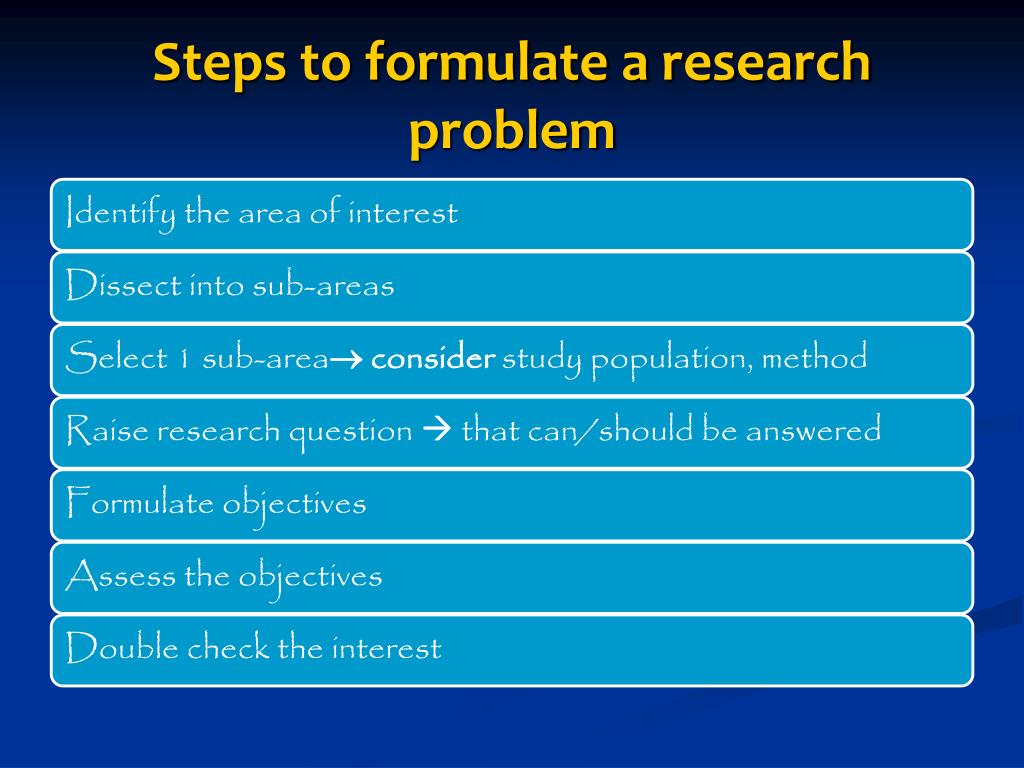 formulating recommendations in research