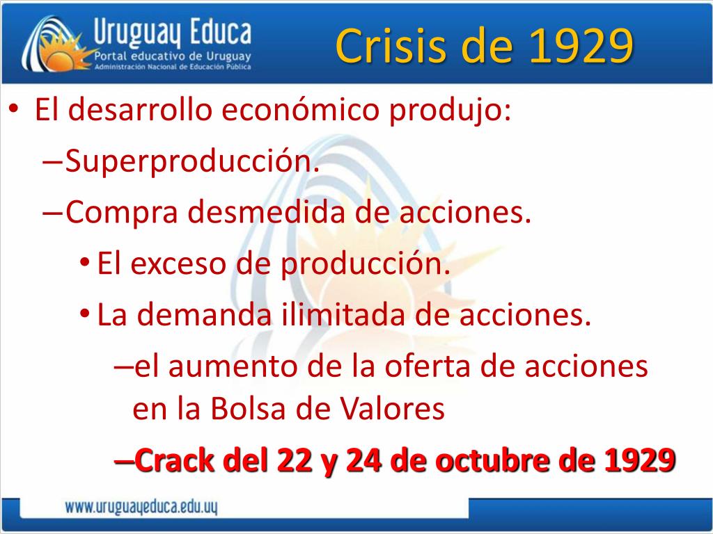 PPT - La Crisis de 1929: el comienzo de la gran Depresión PowerPoint