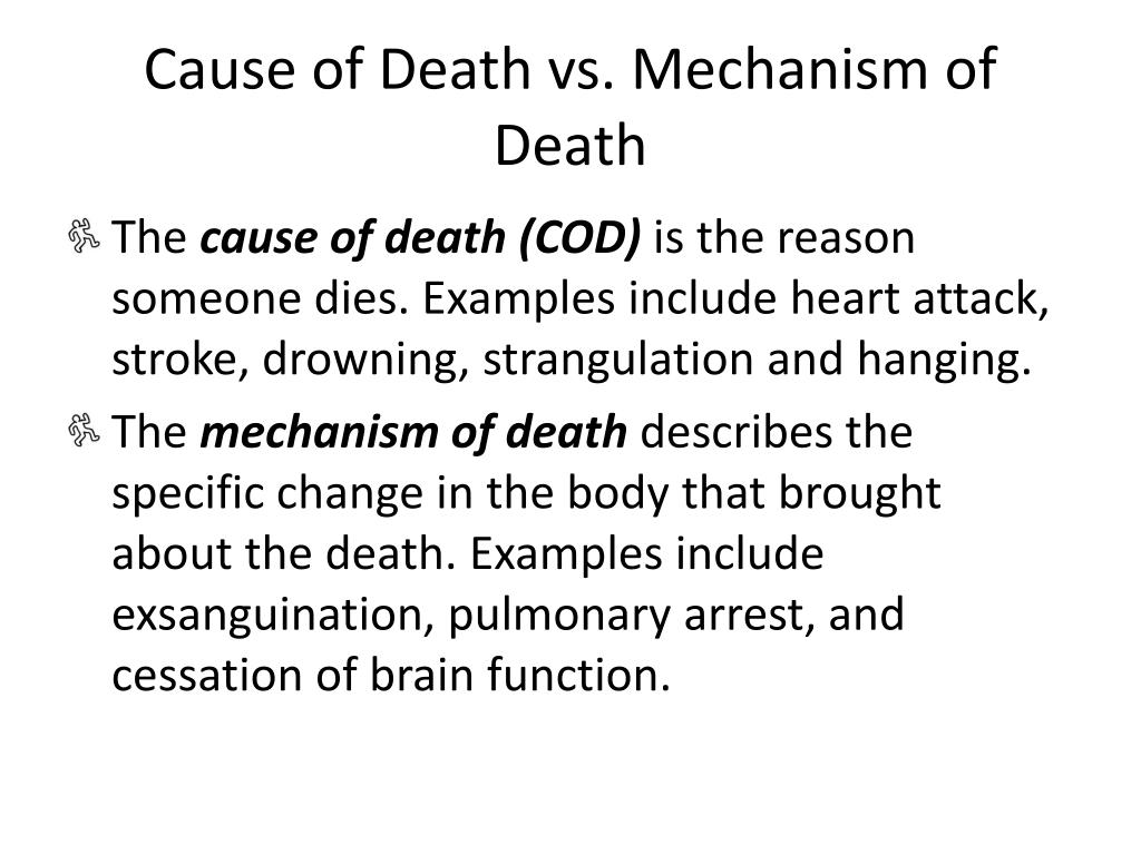 Cause Of Death Examples Forensics Cause Of Death Examples Forensics