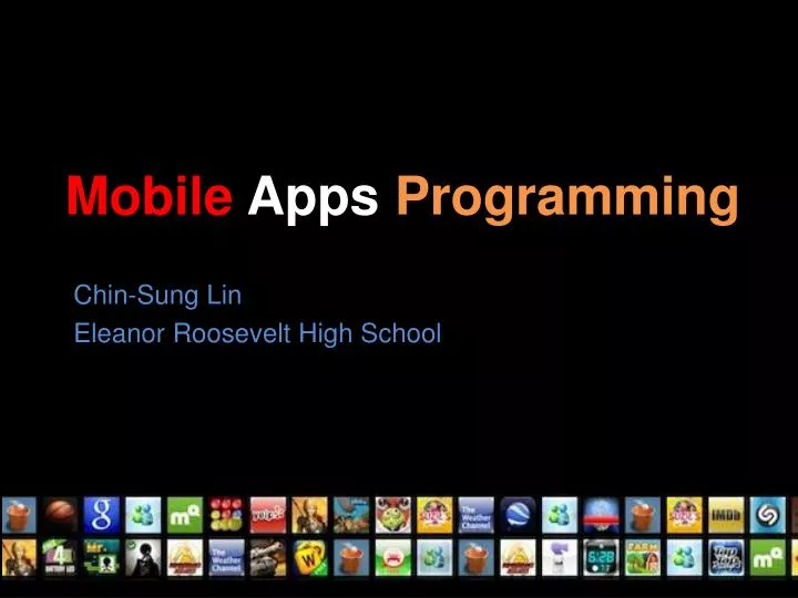 mobile apps programming n.
