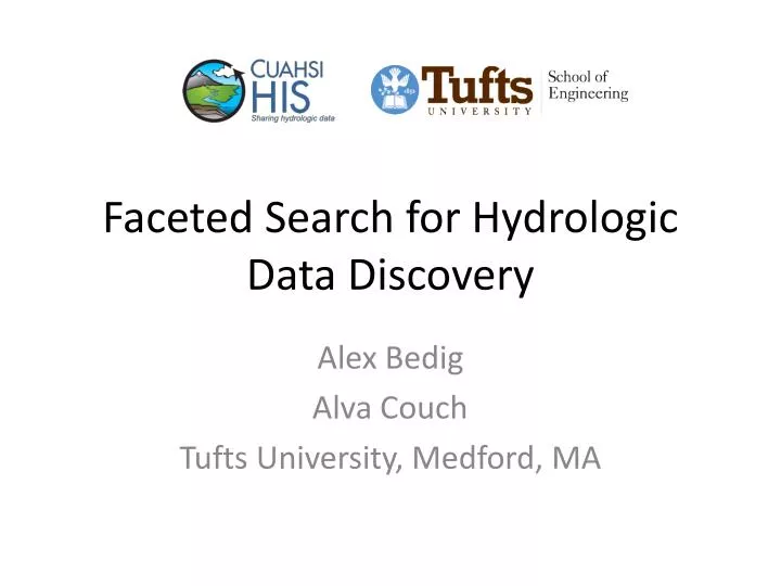 faceted search for hydrologic data discovery n.