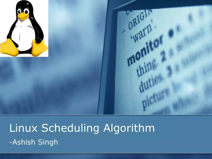 PPT Linux Scheduling Algorithm PowerPoint Presentation, free download