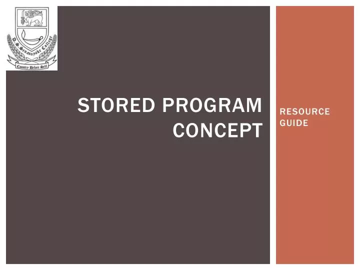 Ppt stored program concept powerpoint presentation id 2054012