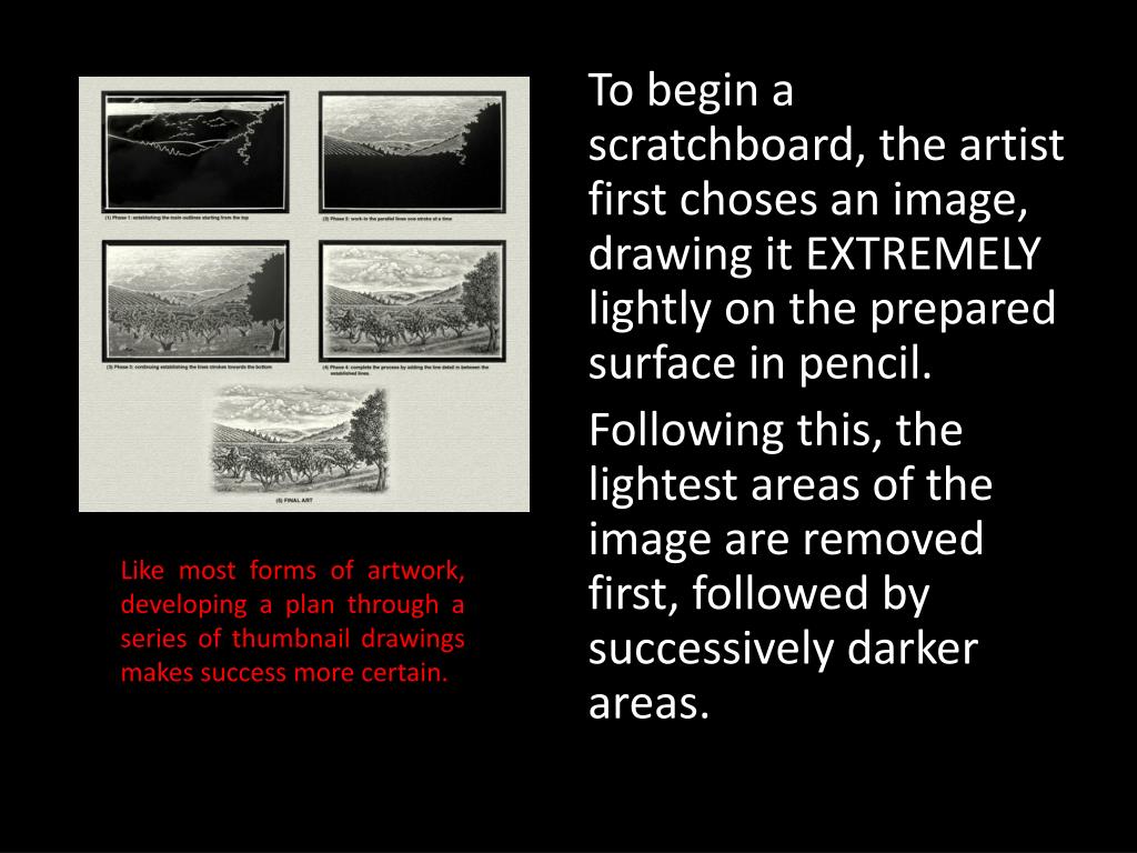 PPT Scratchboard as a Medium PowerPoint Presentation, free download