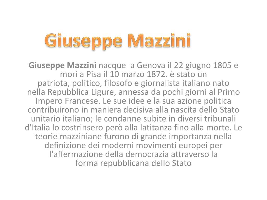 PPT - Giuseppe Mazzini PowerPoint Presentation, free download - ID:2056055