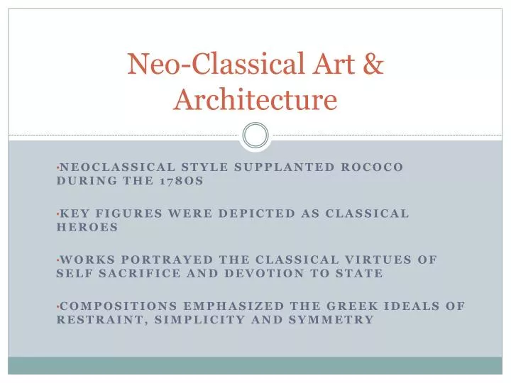 ppt neo classical art architecture powerpoint presentation id