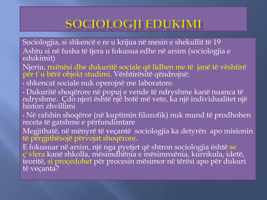 sociologji