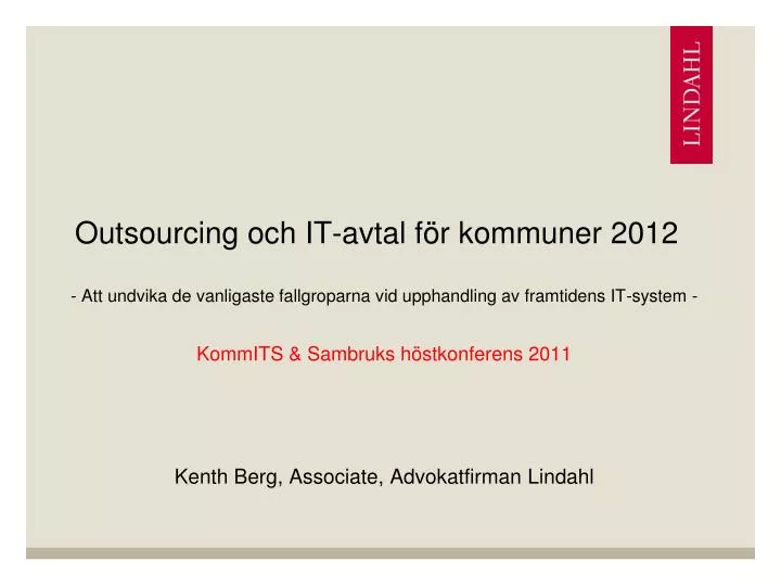 outsourcing och it avtal f r kommuner 2012 n.