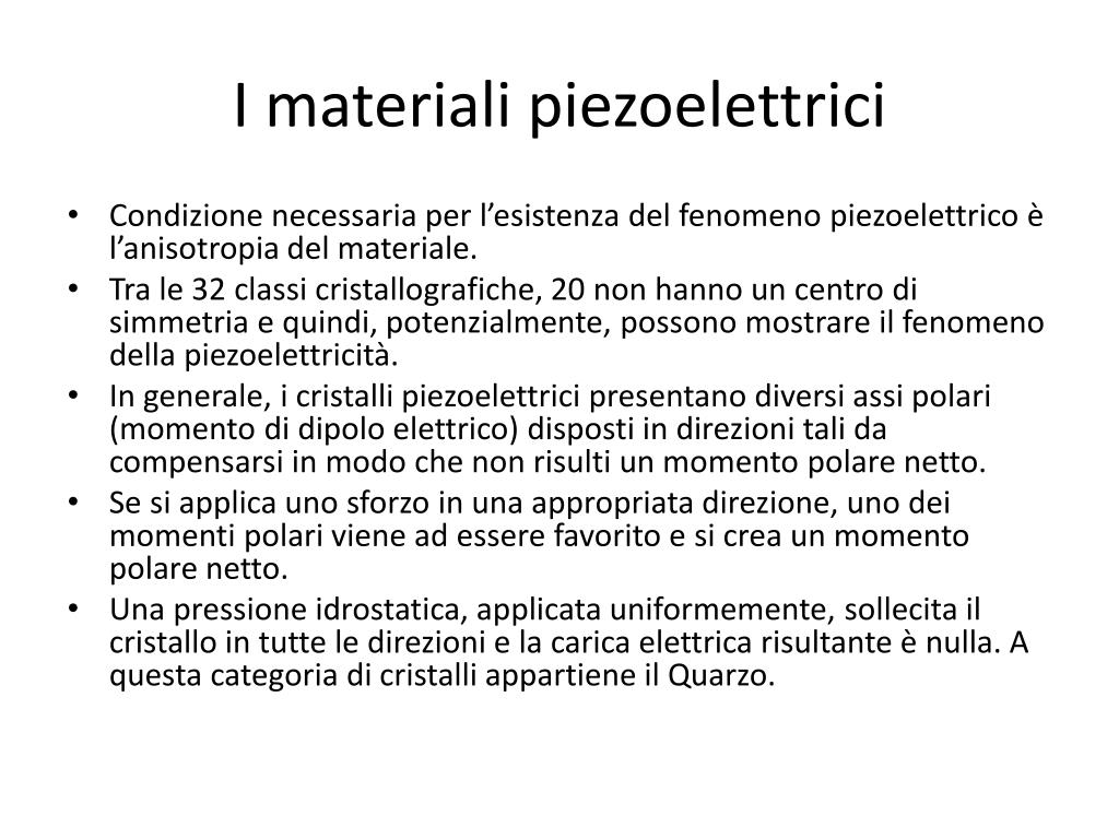 PPT - Il f enomeno piezoelettrico PowerPoint Presentation, free download -  ID:2057702