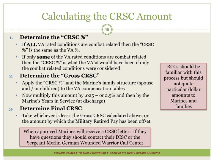 PPT Combat Related Special Compensation PowerPoint Presentation ID