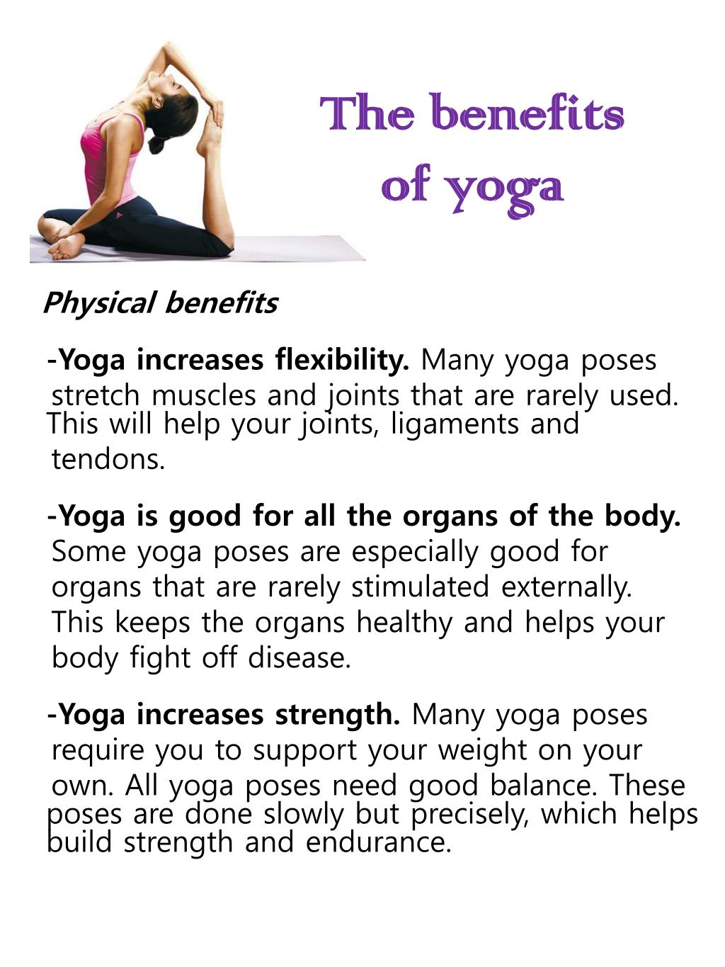 Health Benefits of Yoga, Health Benefits of Yoga pose