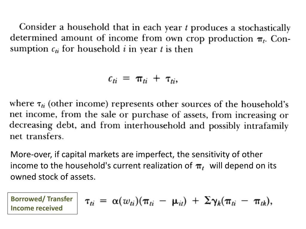consumption smoothing consumption smoothing