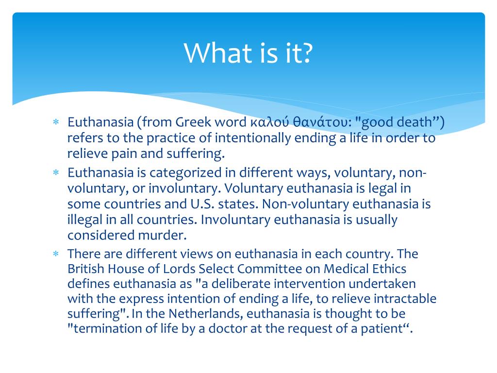 euthanasia should be legalised in south africa essay