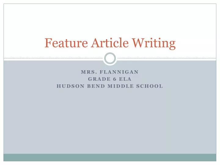 feature article writing n.