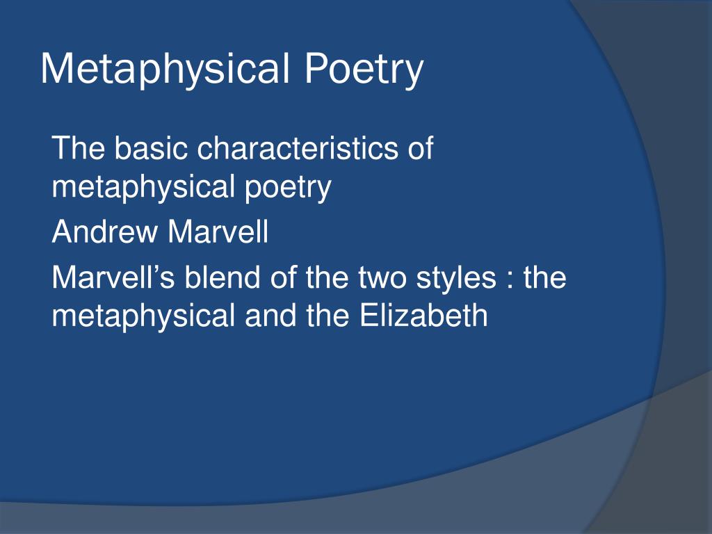 PPT - A general assessment of Poetry course : 2 nd year ( From Metaphysical  to Pre- romantic ) PowerPoint Presentation - ID:2062026