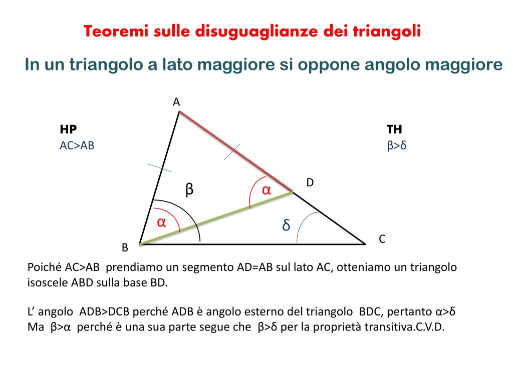 Il Lato Maggiore Di Un Triangolo Rettangolo