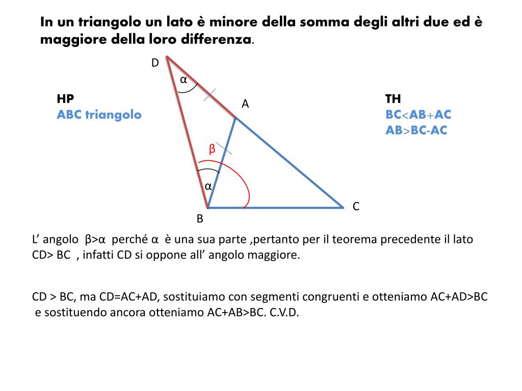 PPT - In un triangolo a lato maggiore si oppone angolo maggiore