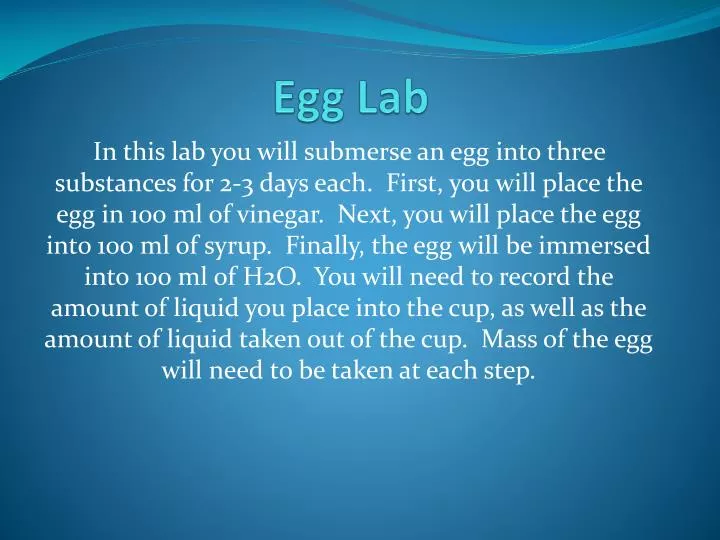 PPT Egg Lab PowerPoint Presentation, free download ID2062333