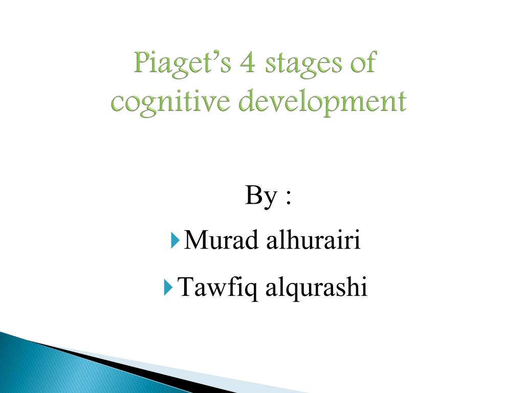 what are piagets four stages of cognitive development