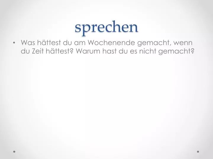 Ppt Sprechen Powerpoint Presentation Free Download Id 2063599