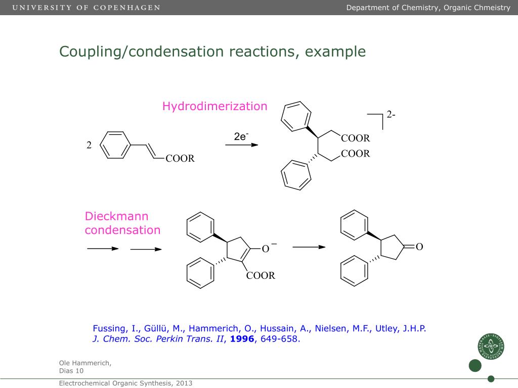 PPT Electrochemical Organic Synthesis Ole Hammerich PowerPoint