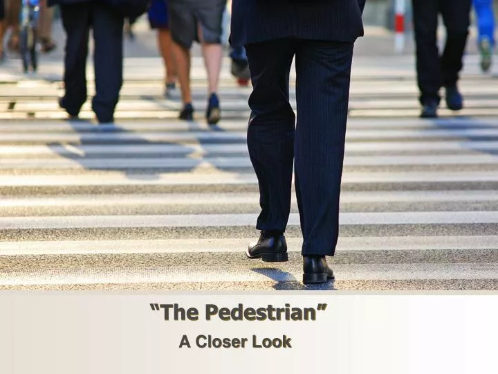 the pedestrian mood